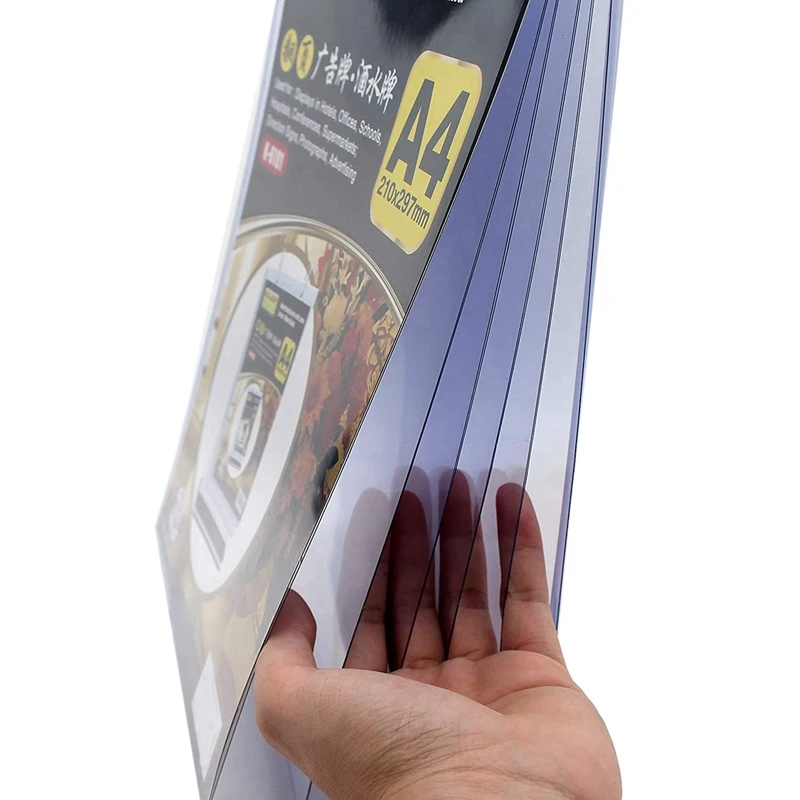 Горячая 2X многостраничная подставка для карточек формата А4 с откидной крышкой, подставка для этикеток, съемный держатель бизнес-меню для этикеток