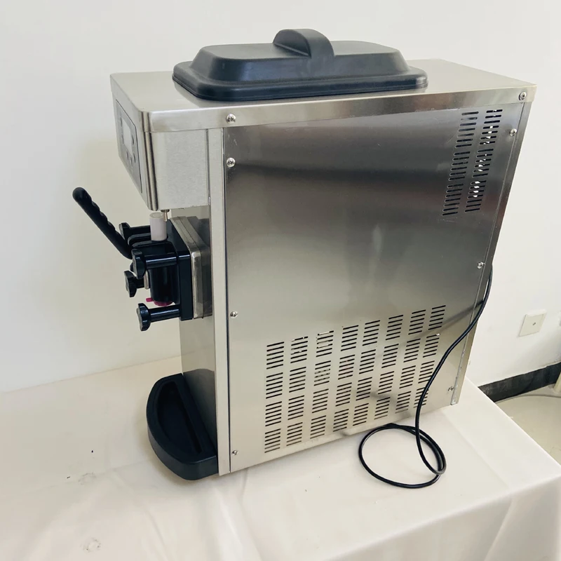 Коммерческая мини-машина для приготовления мороженого С ЖК-панелью и ультра бесшумным устройством для приготовления мороженого с одной головкой