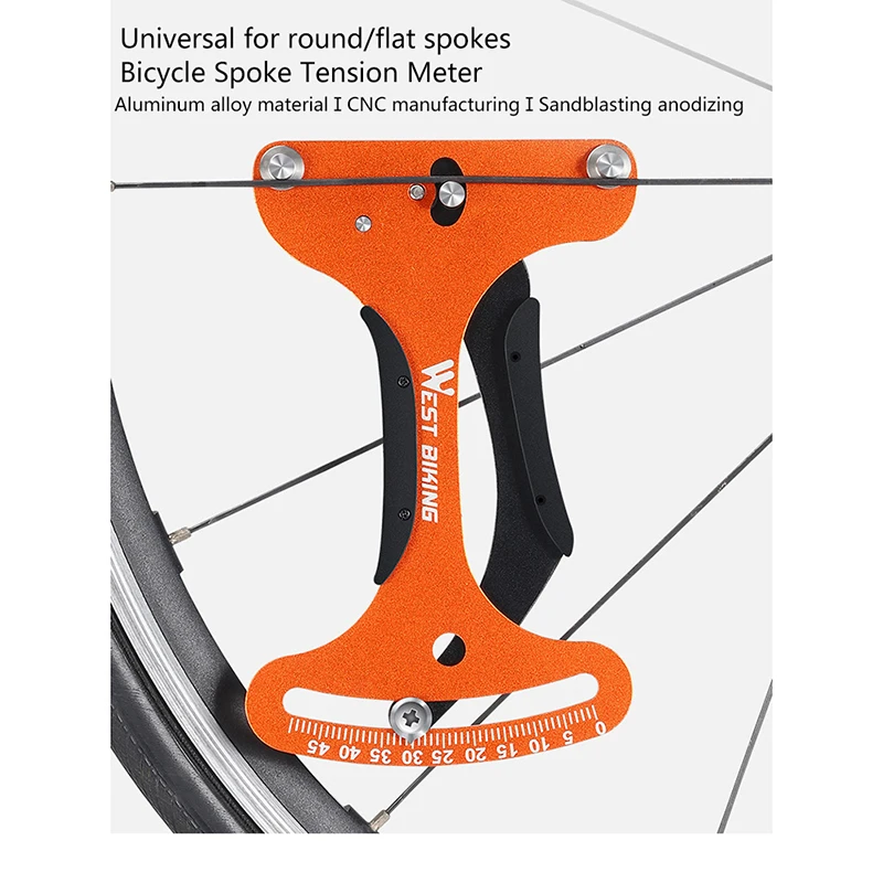 Велосипедный Инструмент Измеритель Натяжения спиц для MTB дорожного велосипеда Индикатор проверки Колесных Спиц Инструмент для ремонта велосипедных Спиц