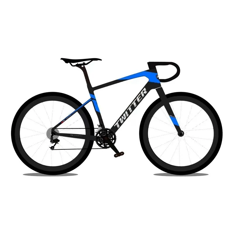 TWITTER ГРАВИЙНЫЙ велосипед RS-2*12S Масляный дисковый тормоз встроенный внедорожный класс T900углеродистое волокно дорожный велосипед700 * 40C колесная пара велосипед bicicleta