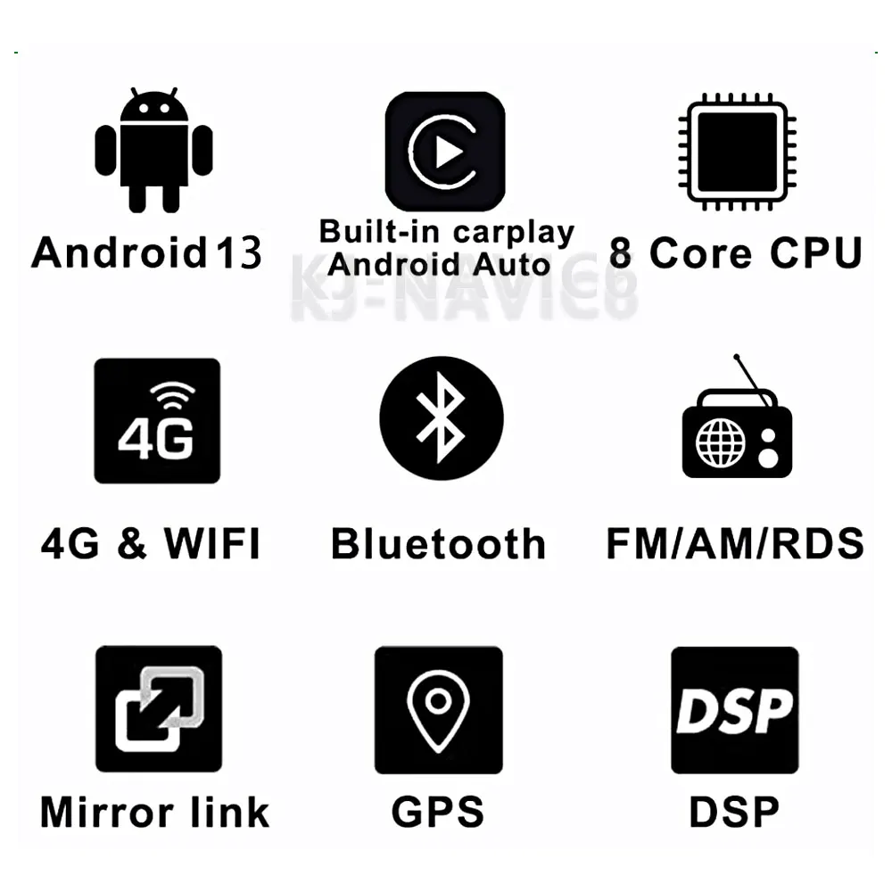Android 13 Для Volkswagen Caravelle 6 T6.1 T6 2015-2020 Автомобильный Радио Мультимедийный Видеоплеер Навигация Стерео GPS Без 2Din 2 Din