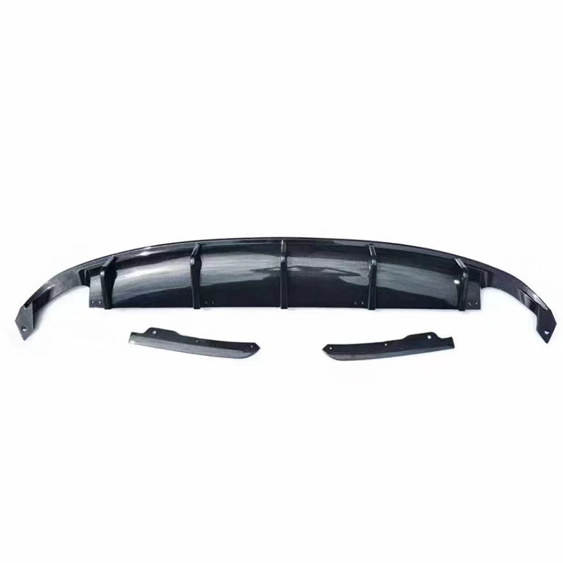 ABS Глянцевый черный и ABS карбоновый Вид Диффузор заднего багажника, бампер, спойлер, Разветвитель для Honda Civic 11th 2021 2022