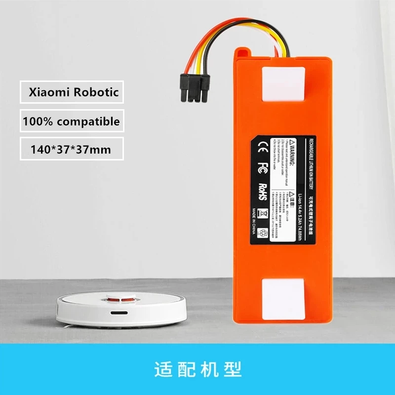 Роботизированный пылесос Сменный аккумулятор для Xiaomi Robot Roborock S50 S51 S55 Аксессуары Запасные части литий-ионный аккумулятор 9800 мАч