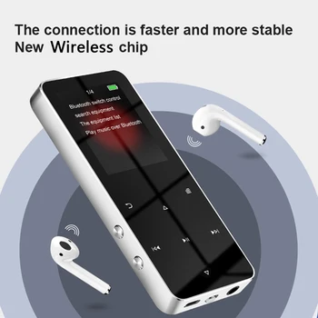 1,8-Дюймовый Металлический Сенсорный Музыкальный плеер MP3 MP4, совместимый с Bluetooth, 5,0 Fm-радио, Воспроизведение видео, 8/32 ГБ Электронная книга, Hi-Fi Плеер, Walkman