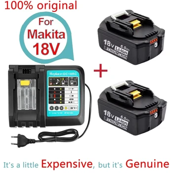 100% оригинальная батарея Makita 18v аккумуляторная батарея для электроинструмента, со светодиодной литий-ионной заменой LXTBL1860B BL1860 BL1850 BL1830