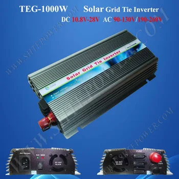 1000 Вт сетевой инвертор для солнечной панели, инвертор солнечной энергии, от постоянного тока 12 В/24 В до переменного тока 190 В ~ 260 В