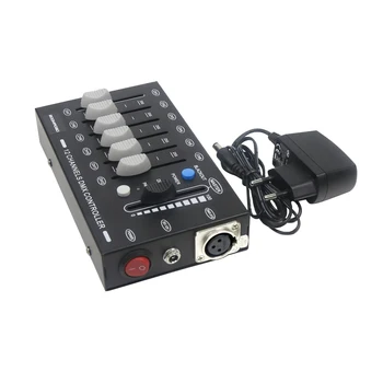 12 Каналов DMX-контроллера, контроллер освещения Дискотеки DMX512, консоль управления для вечеринки, DJ, освещение сцены, KTV-бар, Домашний контроль вечеринки
