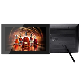 15,6-дюймовый видеоплеер для помещений, Android Wifi, настенный ЖК-цифровой рекламный дисплей для вывесок