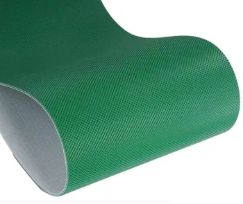 2шт 2200x100x2 мм ПВХ зеленая ромбовидная сетка Квадратная конвейерная промышленная лента
