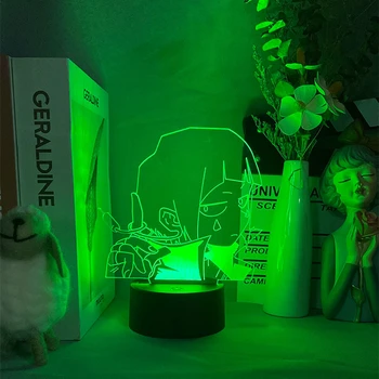 3d Лампа Аниме My Hero Academia Визуальный свет Светодиодная лампа для украшения спальни Детский подарок на День Рождения Светодиодный Ночник Манга