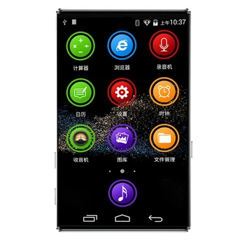 4-Дюймовый Полноэкранный HD MP4-плеер Wifi Android 6,0 MP3/4 1 + 8 ГБ Bluetooth 5,0 Контактный Музыкальный Плеер FM-радио