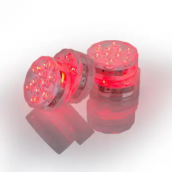 50 * Водонепроницаемый 10 Светодиодный RGB Погружной светодиодный светильник с батарейным питанием, многоцветный светильник с дистанционным управлением