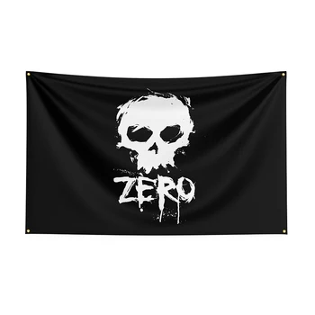 90x150 см Флаг с нулями, Баннер для скейтбордов с принтом из полиэстера -Декор флага,Баннер для украшения флага, Баннер с флагом