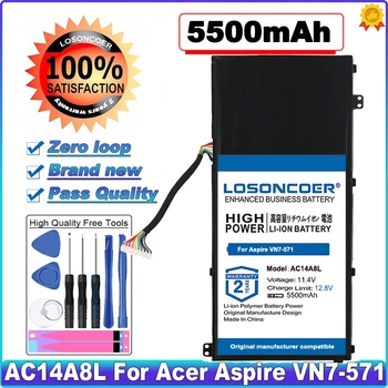 AC14A8L 5500 мАч Аккумулятор для ноутбука Acer Aspire VN7-571 VN7-591G VN7-571G VN7-791G VN7-591 MS2391 KT.0030G.001
