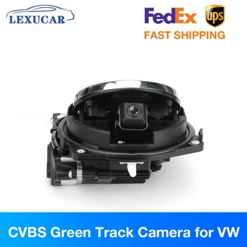 CVBS Зеленая Дорожка Откидная Камера для VW Значок Эмблема Откидная Камера заднего вида Для VW Passat B6 B7 B8 CC GOLF 6 7 POLO Beetle