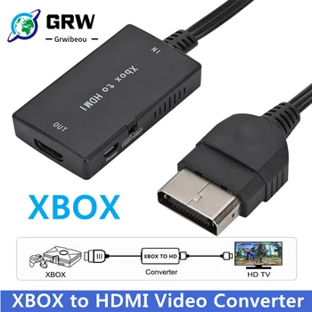 GRWIBEOU HD 1080P адаптер, совместимый с Xbox для HDMI, HD-кабель, подходит для оригинального Xbox, поддержка Xbox для HDMI 1080P/720P
