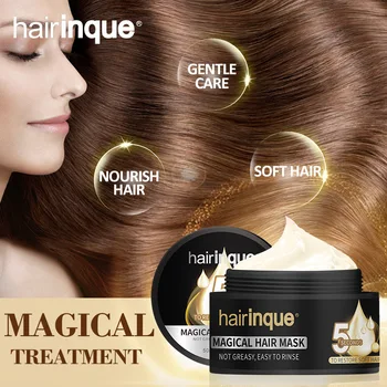 HAIRINQUE 50 МЛ Волшебная Лечебная Маска для волос увлажняющая Восстанавливающая повреждения волос мягкая Маска для ухода за волосами Крем для выпечки
