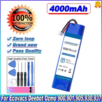 Вакуумный аккумулятор 4000 мАч для Ecovacs Deebot Ozmo 901,900,905,930,937