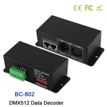 Декодер преобразователя BC-802 DC5V-DC24V DMX512 в SPI (TTL); Выходной сигнал 6803/1809/8806/9813/3001/2801 (по вашему выбору) Дешифратор данных