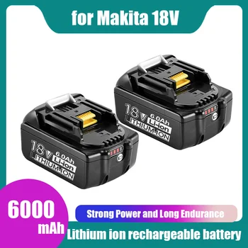 Для Makita 18V 6000mAh Аккумуляторная Батарея для Электроинструментов со светодиодной литий-ионной Заменой LXT BL1860B BL1860 BL1850 + Бесплатная Доставка