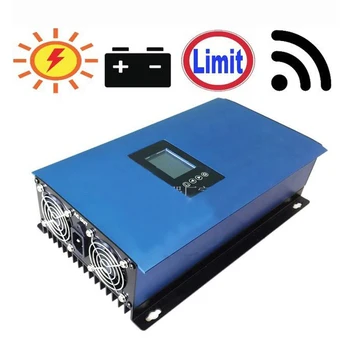 Инвертор мощностью 1000 Вт, подключенный к солнечной сети, 110 В/220 В, может быть оснащен функцией защиты от обратного потока Wi-Fi, функцией аккумулятора