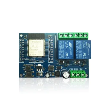 Источник питания DC5-60V Двухканальный WIFI BLE Релейный модуль ESP32-WROOM Плата разработки Вторичная разработка Подходит для Arduino