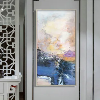 Картина на холсте cuadros decoracion, акрил, современная абстрактная морская живопись, Настенные художественные картины для гостиной, домашний декор qudraos94