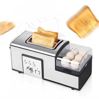 Машина для завтрака Бытовой Поджаренный Хлеб, Яичница на пару, Многофункциональная Машина для приготовления яиц на пару из нержавеющей стали, Тостер для хлеба