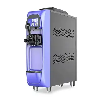 Мини-машина для приготовления мягкого мороженого объемом 16 л/ч, коммерческая настольная машина для производства бесшумного мороженого с одной головкой