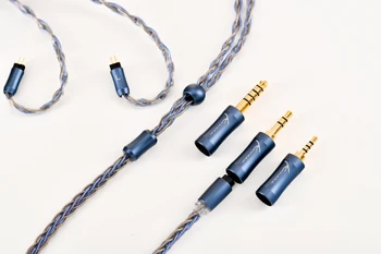 Модульный кабель для наушников Kinera Ace 2.0 (2,5 мм + 3,5 мм + 4,4 мм) Со сменным штекером с тремя типами фронтальных штекеров