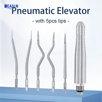 Набор инструментов для удаления зубов, Пневматический турбинный лифт с 5 наконечниками, Стоматологические Хирургические Лифты