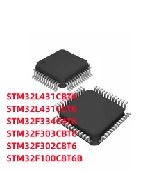 Новый 2 шт./лот, STM32L431CBT6, STM32L431CCT6, STM32F334C4T6, STM32F303CBT6, STM32F302C8T6, STM32F100C8T6B LQFP-48