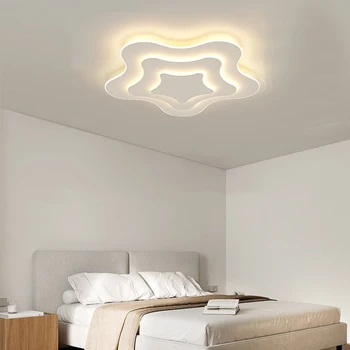 Новый Современный светодиодный потолочный светильник в скандинавском стиле для спальни, детской комнаты, столовой, гостиной, люстра White Star Design Light