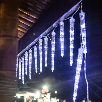 Подключаемый рождественский светильник-сосулька 20 icicles 90 LED Icicle Light, уличный ледяной конус, сказочный струнный светильник для декора рождественской вечеринки