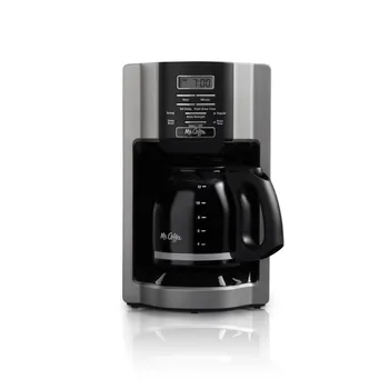 Программируемая кофеварка Mr. Coffee на 12 чашек, быстрое приготовление, Матовая металлическая кофеварка cafeteira expressa