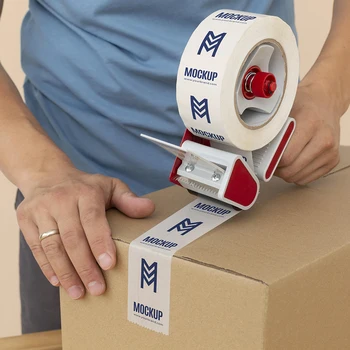 Прозрачная клейкая лента для печати на заказ с персональным ЛОГОТИПОМ, Рекламный слоган бренда для герметизации картонной коробки и защиты упаковки