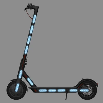 Светоотражающие наклейки для электрического скутера, Аксессуары для ступицы колеса Для Xiaomi M365/Pro, Предупреждающая наклейка о ночной безопасности для Ninebot G30