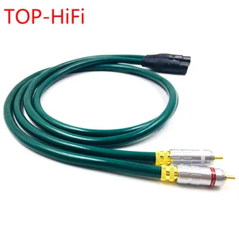 Соединительный кабель TOP-HiFi Pair Type-016 RCA-XLR с гнездовым соединением, 3-контактный аудиокабель XLR-RCA с FURUTECH FA-220
