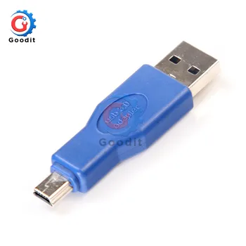 Стандартный разъем USB 3.0 A для подключения к мини-разъему 10Pin M/M Кабель для передачи данных, разъем-адаптер синего цвета