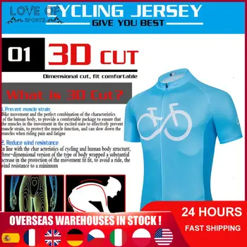 Универсальная велосипедная рубашка, Летняя новая дышащая быстросохнущая Мужская и женская одежда с короткими рукавами, Горный велосипед, дорожный велосипед, комплект для велоспорта