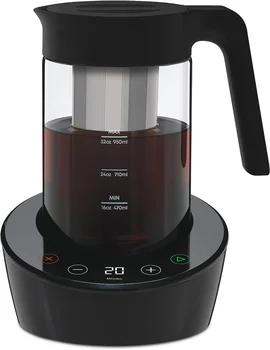 Электрическая кофеварка Brew, от The Makers of Pot, Быстро охлаждает заварку, настраивает крепость напитка, проста в использовании, можно мыть в посудомоечной машине.