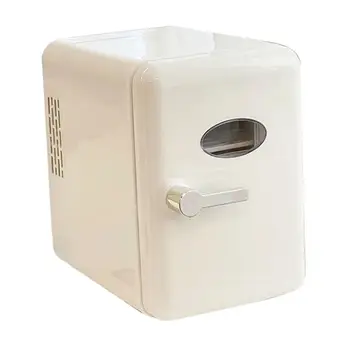 Электрический Мини-кулер 6 литров Компактный Холодильник Великобритания 220 В Белый Охлаждающий и согревающий Милый персональный кулер для макияжа, напитков, путешествий