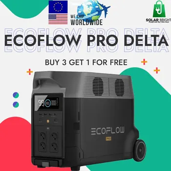 Электростанция Ecoflow delta pro мощностью 3600 Вт + панели ecoflow мощностью 470 Вт