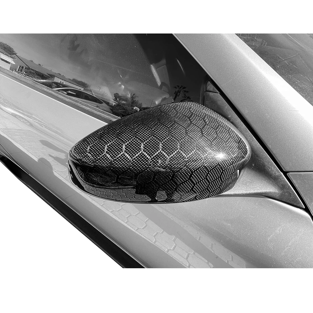 Крышки Боковых Зеркал заднего Вида Для 04-06 Infiniti G35 2Dr Coupe Сухая Наклейка Из Углеродного Волокна В Виде Сот, Дополнительная Оболочка