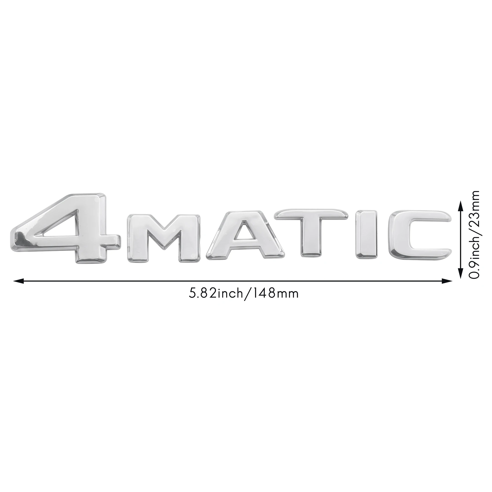 4MATIC Серебристый автомобильный Значок на дверь багажника, Крыло, Бампер, Наклейка, Эмблема, клейкая лента, Наклейка, Замена для Mercedes-Benz