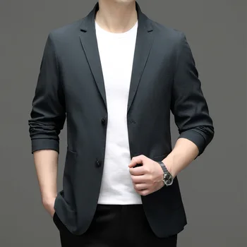 6572-2023 Мужской костюм весенний новый деловой профессиональный мужской пиджак повседневная корейская версия костюма