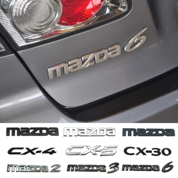 ABS Автомобильная Эмблема, Наклейки с Надписью на Задний Багажник, для Mazda 3 6 8 2 CX5 CX9 CX30 RX8 323 CX7 CX3 MX3 CX4, Значок Протеже, Авто Украшение