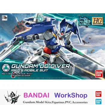 Bandai Original 1/144 HGBD Gundam OO Diver Action Figure Assembly Model Kit Коллекционные подарки