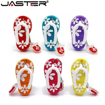 JASTER 5 цветов 64 ГБ крутые тапочки USB флэш-накопитель usb 2.0 4 ГБ 8 ГБ 16 ГБ 32 ГБ флешка U диск