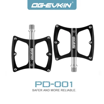 OG-EVKIN PD001 Велосипедные Педали Из Плоского Сплава, Противоскользящие MTB, Дорожный Герметичный Подшипник, Подножка Велосипеда, Широкая Платформа, Аксессуары Для Велоспорта